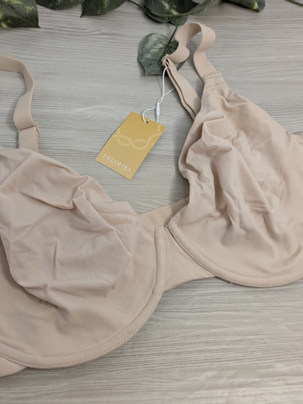 Delimira Full Coverage Scoop Neck  Underwire Bra